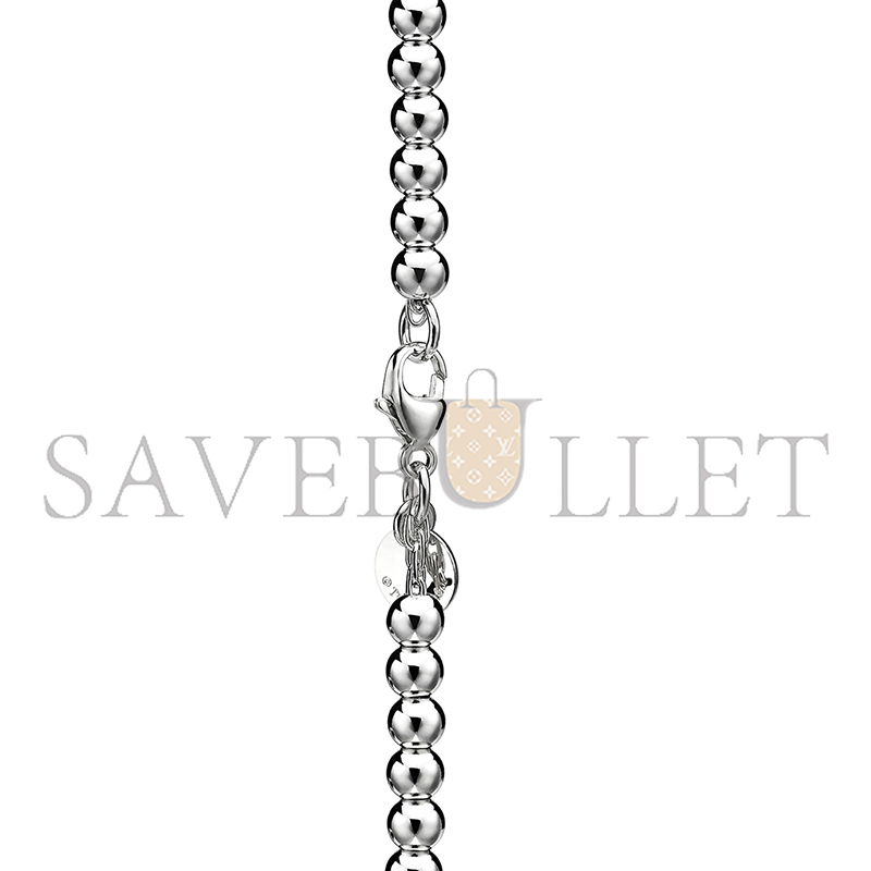 TIFFANY STERLING SILVER WITH DIAMOND HEART TAG BEAD BRACELET 6853255